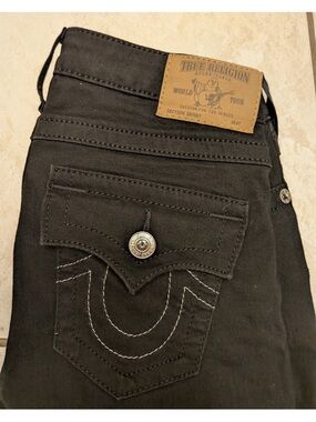 True Religion Womens Black Skinny Jeans